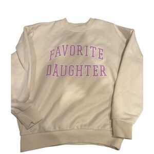 Favorite Daughter Cream and Purple Sweater